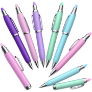 Light pink, light green, light blue and light purple pens sticker