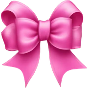 pink bow sticker