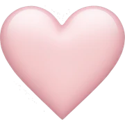 pale pink heart sticker