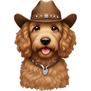 Cowgirl labradoodle  sticker