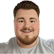 smiling boy in white shirt sticker