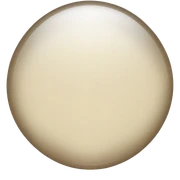 Beige crystal circle sticker