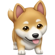 Shiba Inu puppy full body sticker
