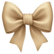 Beige Bow sticker