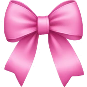 Pink bow sticker