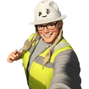 boy in a hat smiling sticker