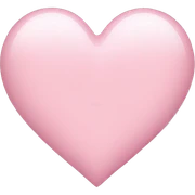 light pink heart  sticker