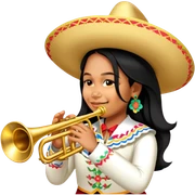 Mariachi Trumpet Player sticker