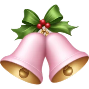 Light pink Christmas bells sticker