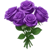Purple roses sticker