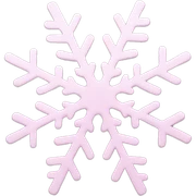 pastel pink snowflake  sticker
