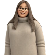 smiling girl in cozy sweater sticker