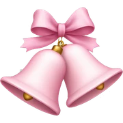 Light pink Christmas bells sticker