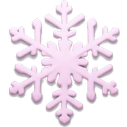 pastel pink snowflake  sticker