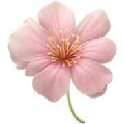 Pink flower sticker