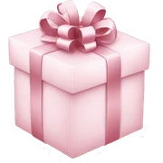 Light pink Christmas gifts under a white Christmas tree  sticker