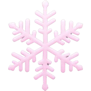 pastel pink snowflake  sticker