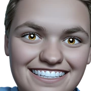 boy smiling directly at viewer sticker