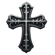 Gothic cross  sticker