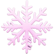 pastel pink snowflake  sticker