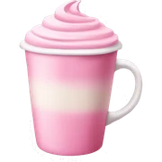 pink latte sticker