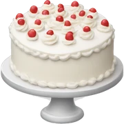 white cake sticker
