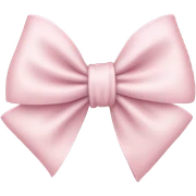 Pale pink soft bow  sticker