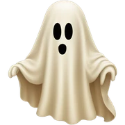 Beige ghost  sticker