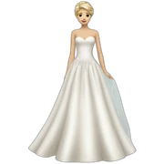Wedding dress sticker