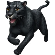 black running jaguar sticker