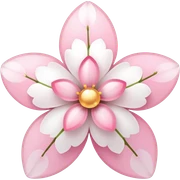 Cute Pastel pink and white Cherry Blossom Sakura Star sticker
