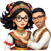 Folkloric Dancer sticker
