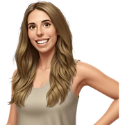 smiling portrait of young woman sticker