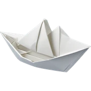 origami boat sticker