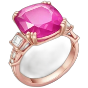 pink stone ring sticker