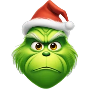 Grinch with tree sticker