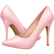 pastel pink escarpins  sticker