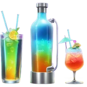 futuristic bar sticker