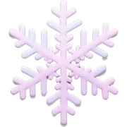 pastel pink snowflake  sticker
