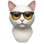 Cat with sunglasses sticker