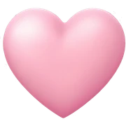 soft pink heart sticker