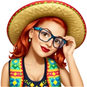Fiestero with Sombrero sticker