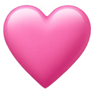 Pink heart  sticker