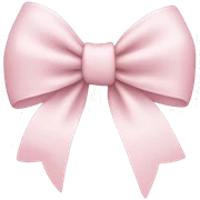 Light pink bow sticker
