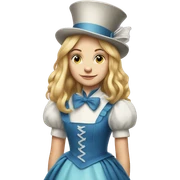 Alice in wonderland sticker