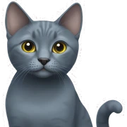Russian Blue Cat sticker