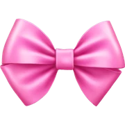 Pink bow sticker