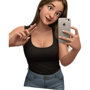 girl taking selfie in bathroom sticker