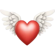 heart with wings sticker