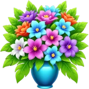 Futuristic Colored, lush bouquet of Himalayans sticker
